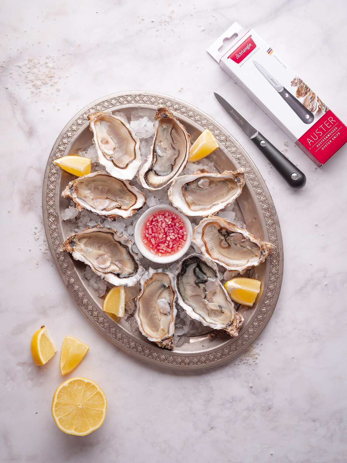 Austernmesser, genietet  i.K.