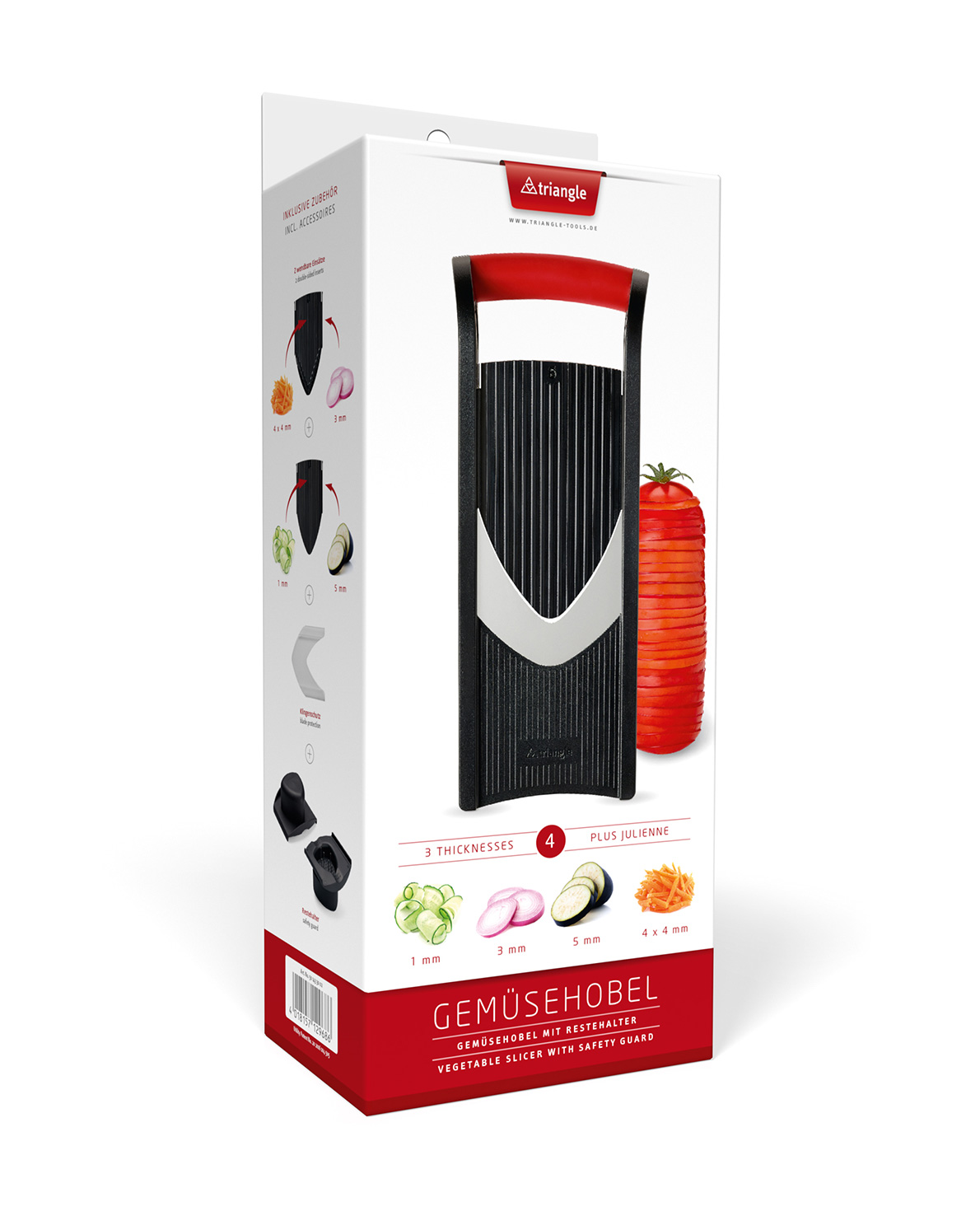 Gemüsehobel mit Restehalter i.K.