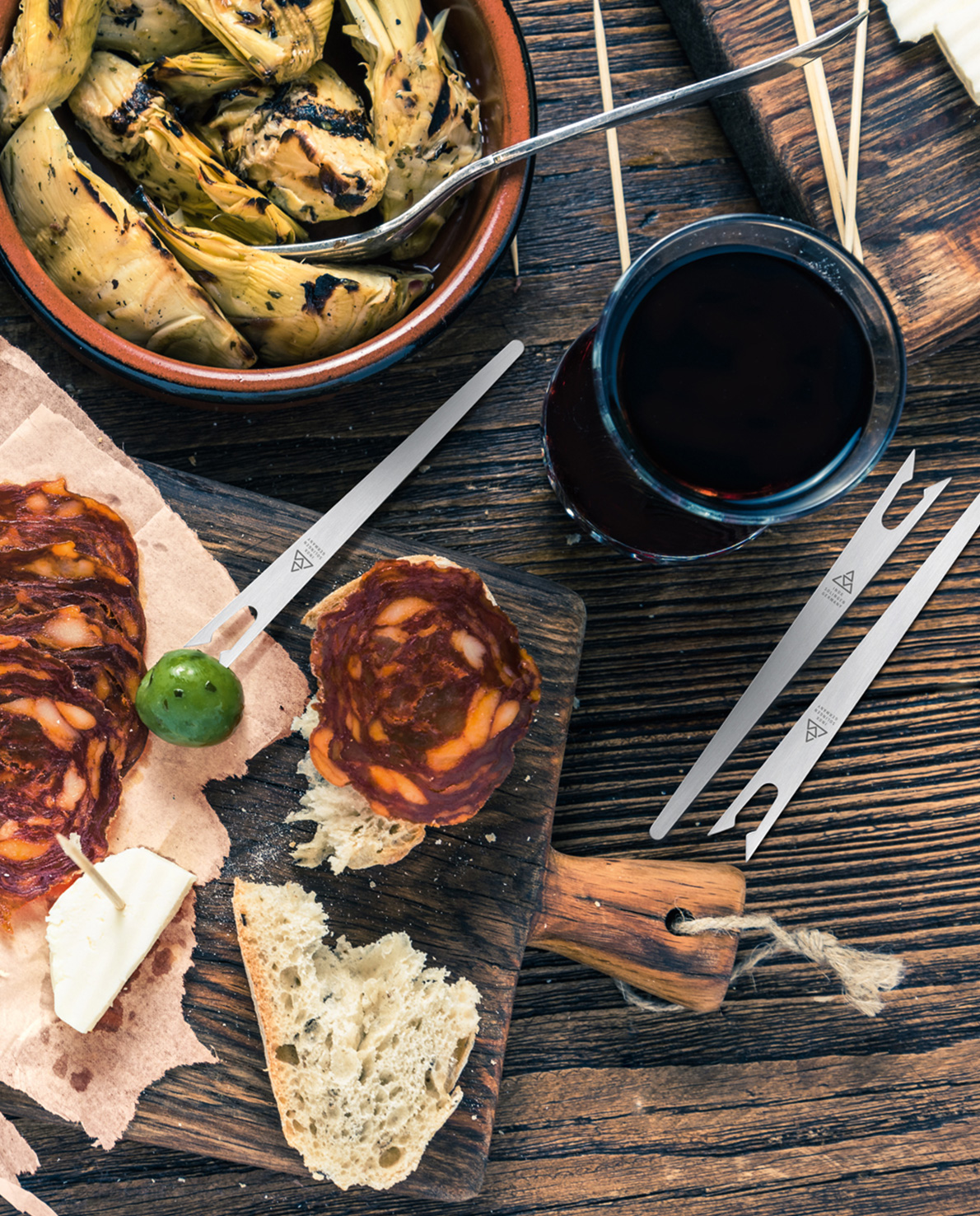 Antipastigabeln, 6 Stk. im Etui