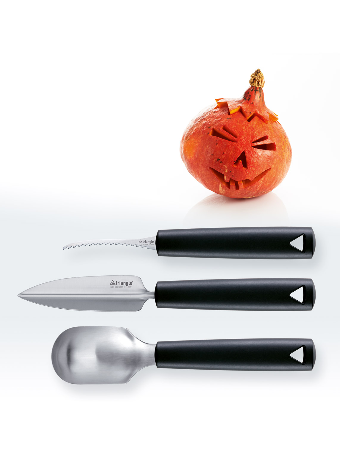 Kürbis-Schnitz-Set, 3-teilig, i.K.