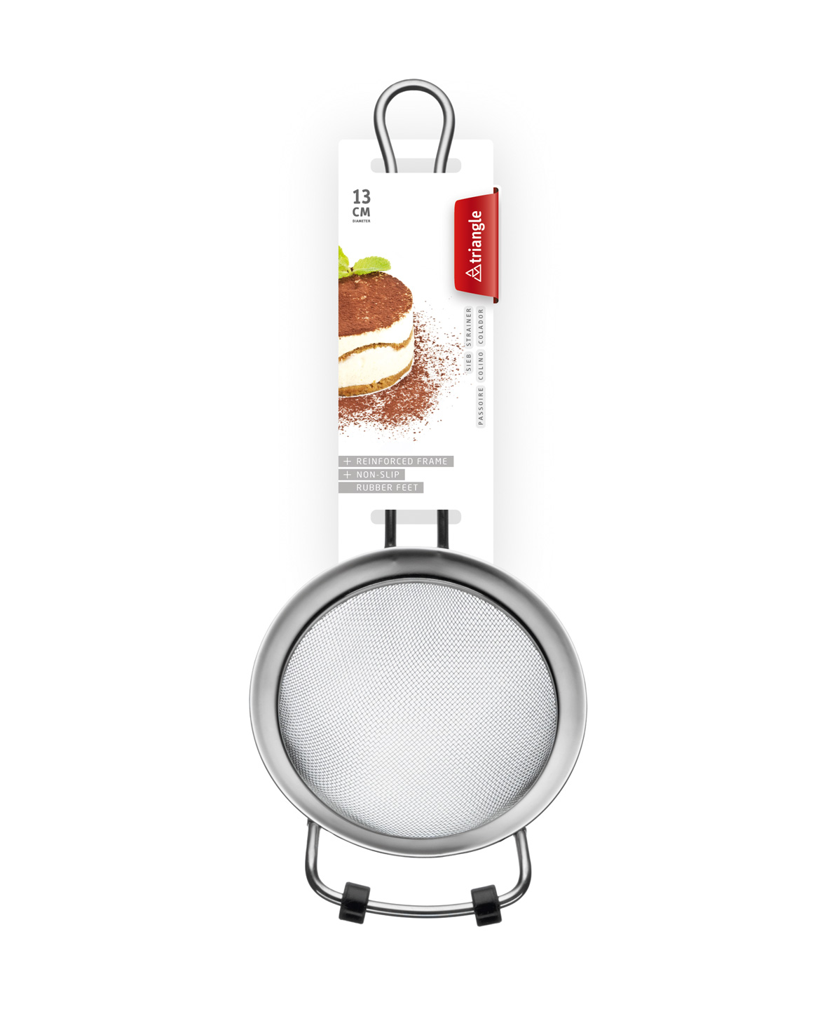 Sieb Ø 13 cm, grobmaschig, rund